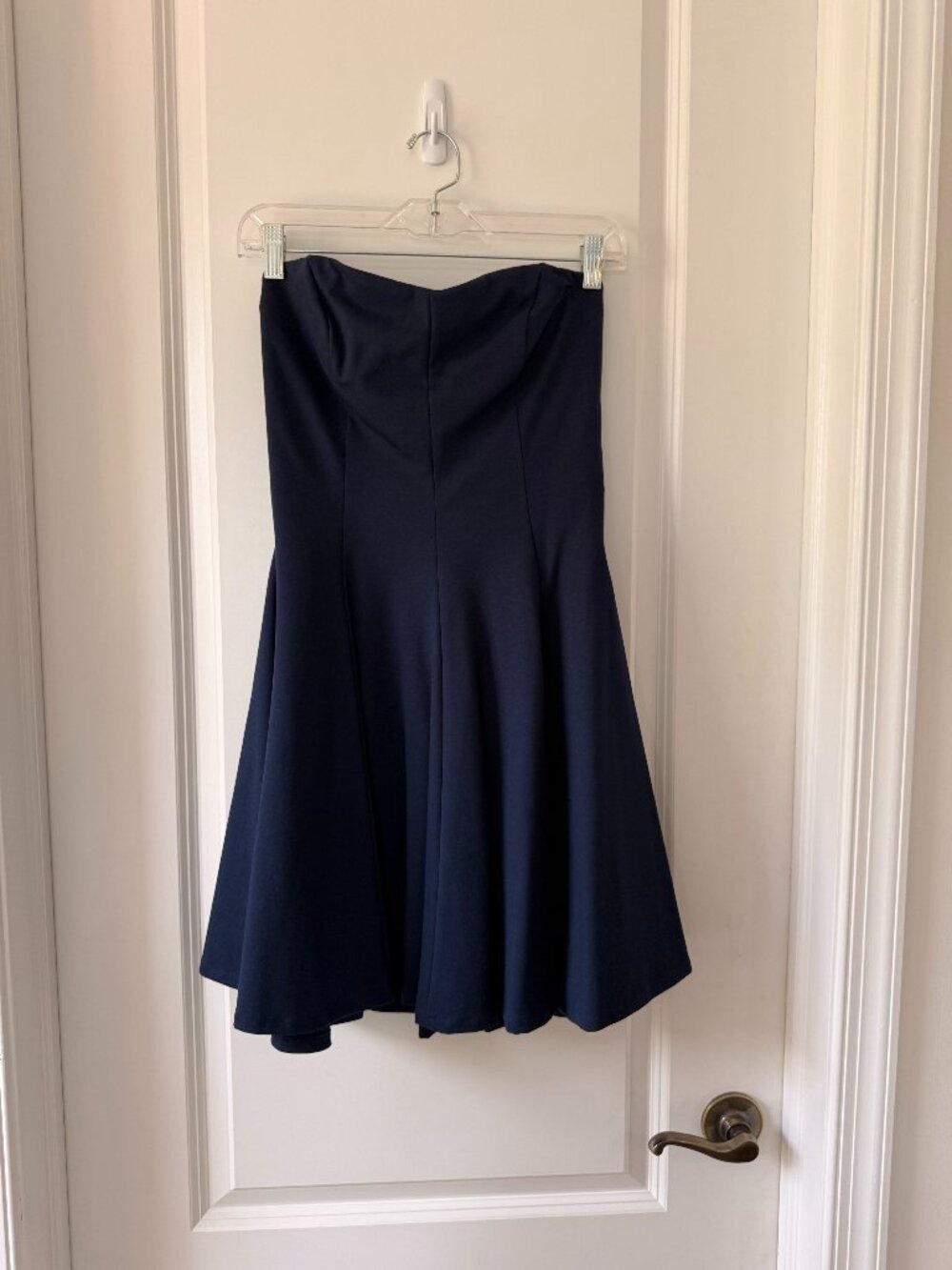 Amanda Uprichard Navy Blue Strapless Dress